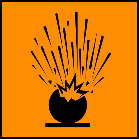 Beware Explosive Symbol Sign ,Vector Illustration, Isolate On White Background Label. EPS10