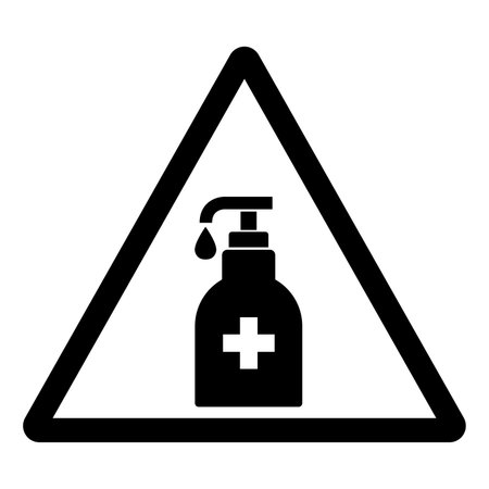 Sanitizer Symbol Sign ,Vector Illustration, Isolate On White Background Label. EPS10のイラスト素材