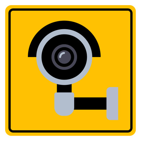 CCTV Symbol Sign, Vector Illustration, Isolate On White Background Label.EPS10のイラスト素材