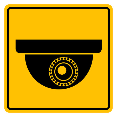 CCTV Symbol Sign, Vector Illustration, Isolate On White Background Label.EPS10