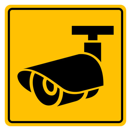 CCTV Symbol Sign, Vector Illustration, Isolate On White Background Label.EPS10のイラスト素材