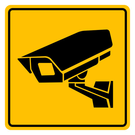 CCTV Symbol Sign, Vector Illustration, Isolate On White Background Label.EPS10のイラスト素材