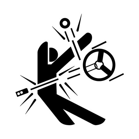 High Speed Moving Parts  Black Icon,Vector Illustration, Isolate On White Background Label. EPS10のイラスト素材