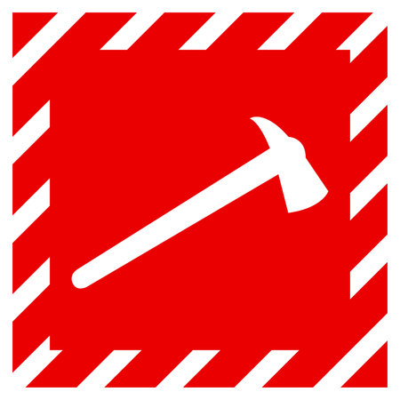 Fire AXE Symbol Sign, Vector Illustration, Isolate On White Background Label. EPS10のイラスト素材