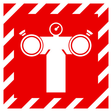 Fire Pump Connection Symbol Sign ,Vector Illustration, Isolate On White Background Label.EPS10のイラスト素材