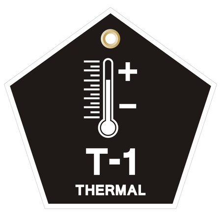 Thermal Tag Label Symbol Sign, Vector Illustration, Isolate On White Background.EPS10のイラスト素材