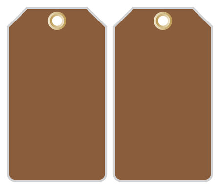 Brown Tag Label Symbol Sign,Vector Illustration, Isolate On White Background.EPS10のイラスト素材