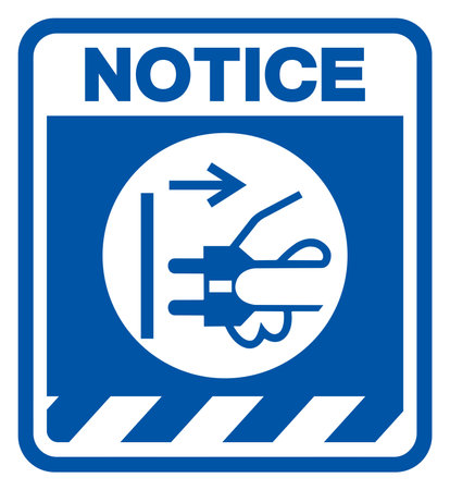 Notice Disconnect Mains Plug From Electrical Outlet Symbol Sign,Vector Illustration, Isolated On White Background Label.EPS10のイラスト素材