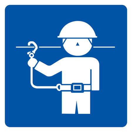 Use Safety Belt Symbol Sign,Vector Illustration, Isolated On White Background Label.EPS10のイラスト素材