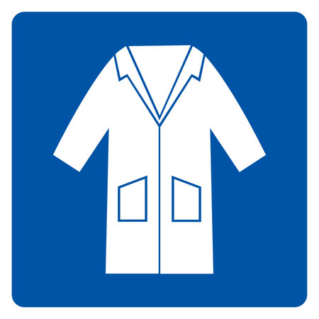 Wear Smock Symbol Sign, Vector Illustration, Isolate On White Background Label.EPS10のイラスト素材