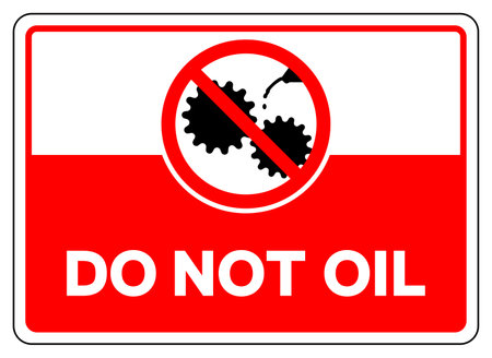 Do Not Oil Symbol Sign,Vector Illustration, Isolate On White Background Label.EPS10のイラスト素材
