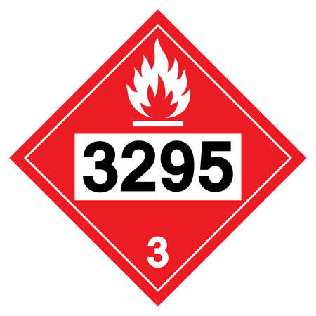 UN3295 Flammable Liquid Symbol Sign, Vector Illustration, Isolate On White Background, Label .EPS10のイラスト素材
