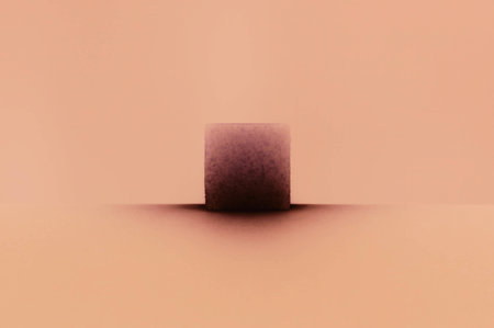 Brown sugar cubes abstract backgroundの写真素材