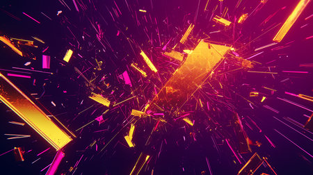 Digital Distortion Glitch Effect Noise Pattern Abstract Cyberpunk Background. Futuristic Wave Texture Seamless Data Corruption High-Quality 3D Render Stream Asset 4Kの素材