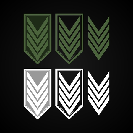 Grean buttons on black background for application.のイラスト素材