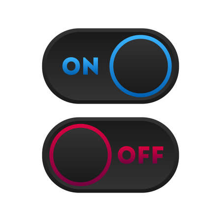 Icon set multi colored button in flat style. Easy editable vector isolated illustration.のイラスト素材