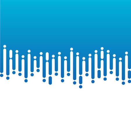 Modern seamless intermittent blue background of a variety of elements. Ideal for application, website or clip art.のイラスト素材