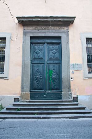 15 november 2015-pisa-italy-Main gate of the academy Sant'Anna, Pisaのeditorial素材
