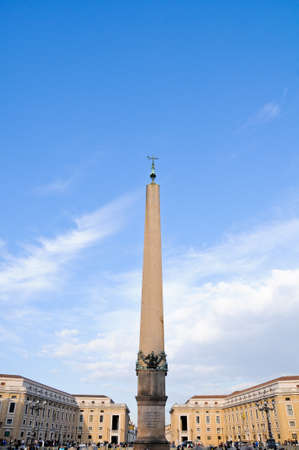 Obelisk located in St. Peter's Square in Rome,italyのeditorial素材