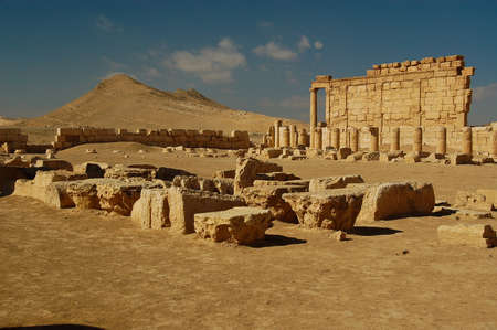 ancient monuments located in the city of palimira in Syria,ancienのeditorial素材