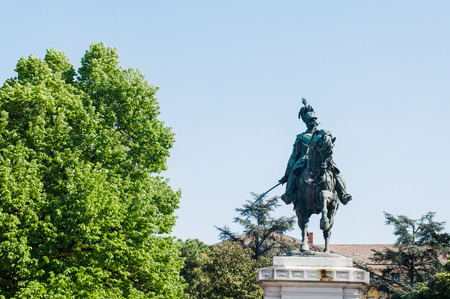 Statue of Vittorio Emanuele the second king of Italy in Verona