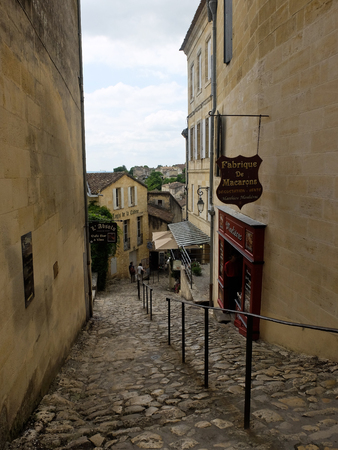 Details of the streets of sant Emilion in Franceのeditorial素材