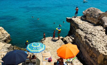 the beautiful city of Otranto in Puglia,italyのeditorial素材