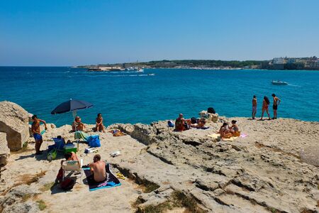 the beautiful city of Otranto in Puglia,italyのeditorial素材