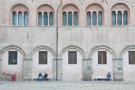 26 october 2011-parma-italy-
Piazza Duomo with the cathedral in parmaのeditorial素材