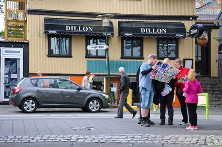 23 july 2012-Rome-iceland-Scenes of everyday life in  reykjavik, the Icelandic capitalのeditorial素材