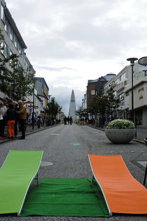 23 july 2012-Rome-iceland-Scenes of everyday life in  reykjavik, the Icelandic capitalのeditorial素材