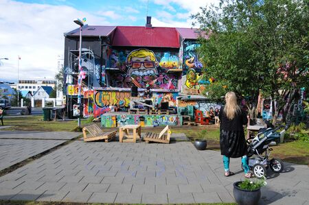 23 july 2012-Rome-iceland-Scenes of everyday life in  reykjavik, the Icelandic capitalのeditorial素材