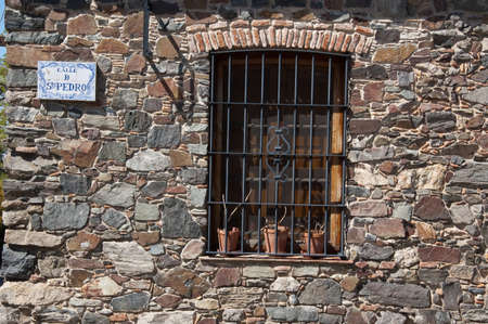 13 october 2009-Colonia del sacramento- Uruguay-Ancient streets of the city of Colonia del Sacramento in Uruguayのeditorial素材