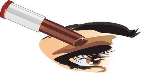 Eyes. Make-up. Vectorのイラスト素材
