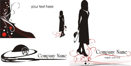 Logo for business cards. Fashion style. Vectorのイラスト素材