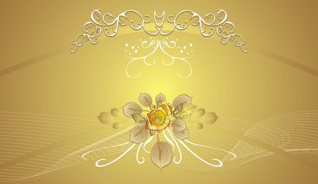 Floral decorative background for holidayÂs cards. Vectorのイラスト素材