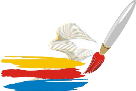 Brush. Icon for logotype. Vectorのイラスト素材