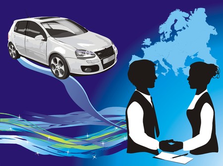 Presentation of a car. Abstract composition. Vectorのイラスト素材