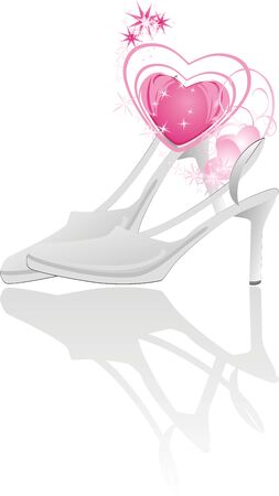 Female classic shoes for wedding. Vectorのイラスト素材