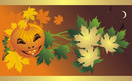 Halloween. Abstract composition for banner. Vectorのイラスト素材