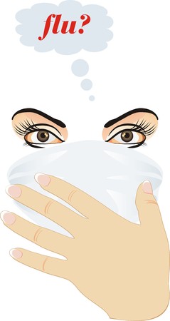 Epidemic of flu. Vectorのイラスト素材