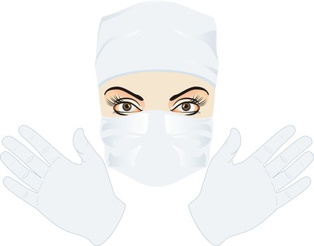 Portrait of doctor. Vectorのイラスト素材