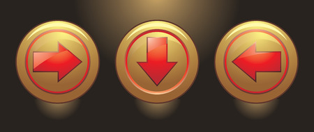 Buttons with pointers. のイラスト素材