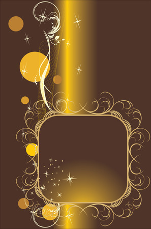 Decorative retro background with frameのイラスト素材
