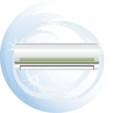 Conditioner and swirl of snowflakesのイラスト素材