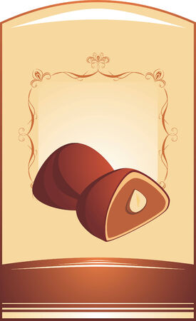 Chocolate candiesのイラスト素材