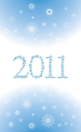 Decorative background with snowflakesのイラスト素材