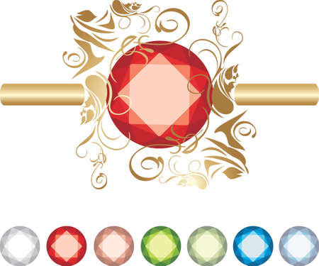 Collection of jewelsのイラスト素材