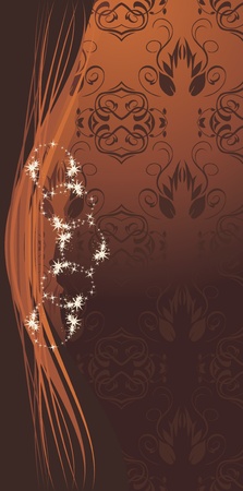 Decorative brown background for designのイラスト素材
