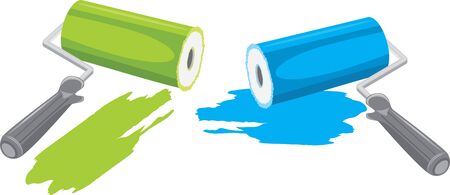 Roller brushesのイラスト素材